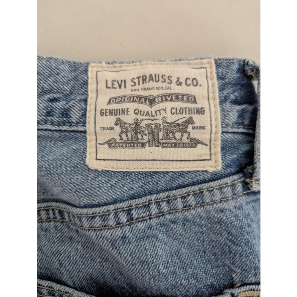 Levi's Ribcage Straight Leg High Rise Denim Jeans Women's Size 30 - Picture 6 of 9